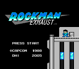 Rockman Exhaust - Revamped Title Screen